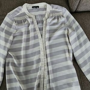 Stripe Button Down Blouse